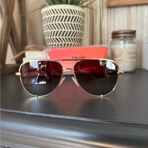 Quay High Key Micro Aviator Sunglasses